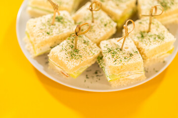 Mini Cucumber Sandwiches