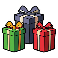 Obraz premium Gift box icon. Surprising gift box signs, vector illustration