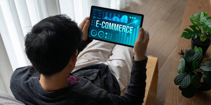 E-commerce data software provide modish dashboard for sale analysis to the online retail business - Powered by Adobe