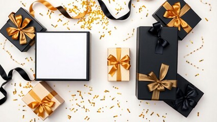 Elegant gifts with blank frame for your special wishes