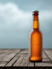 Cold Beer Bottle Packaging Mockup