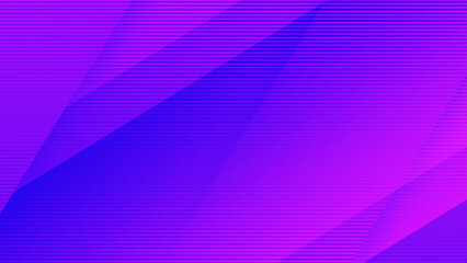 Abstract creative geometric shape on purple and blue gradient background illustration.