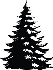 Obraz premium christmas tree vector