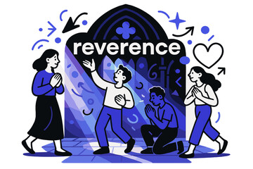 Obraz premium Radiant Cathedral Reverence. Soft Light Rays ? Cathedral Glow. Light filters through stained glass, painting soft shapes across the stone floor. Text