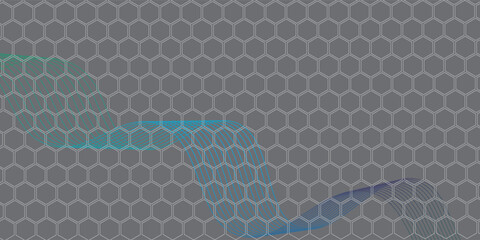 Seamless black and blue hexagon honeycomb tile patternv vector eps10.