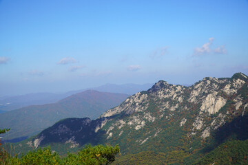 a beautiful afternoon on Mount Bukhan