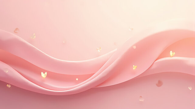 Mother&rsquo;s Day Abstract Background with Flowing Gradient and Organic Shapes