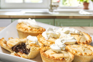 mince pies on a plate