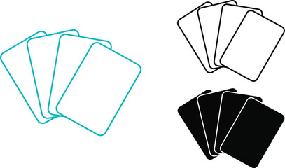 Playing cards vector illustration for card games and design use