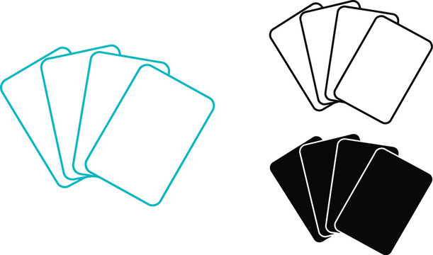 Playing cards vector illustration for card games and design use
