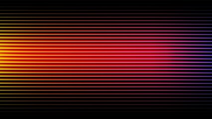 Vibrant horizontal lines of light transitioning through a spectrum of colors