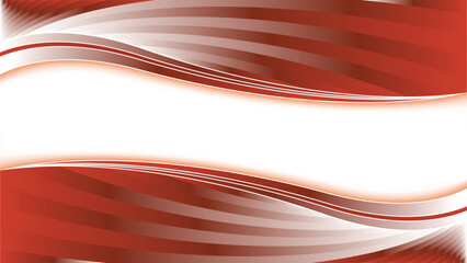 Abstract red and white wavy lines creating a dynamic background design