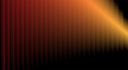 Abstract warm gradient of orange and red pixels with a bright light flare