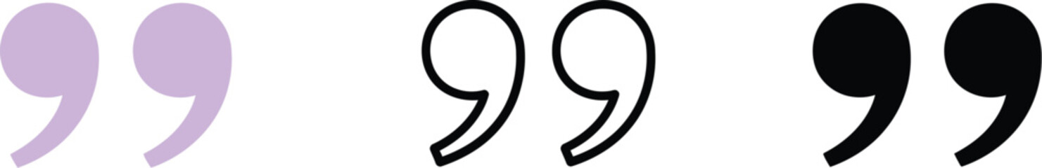 Find different types of quotation marks for your design project