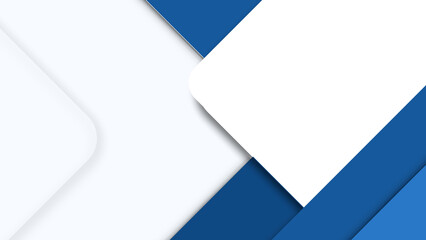 Abstract Blue and White Geometric Shapes Overlaying Background