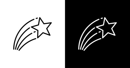 Rising Star  White Icon Set Design