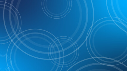 Deep Blue Concentric Ripples Water Effect Background