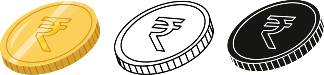 Indian rupee coin currency symbol money finance investment asset