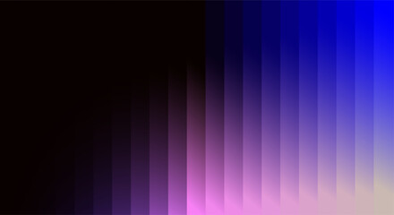 Abstract geometric gradient of blue purple and pink pixels on black background
