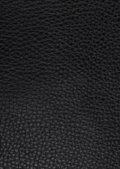 Vertical Black Leather Grain Texture Background