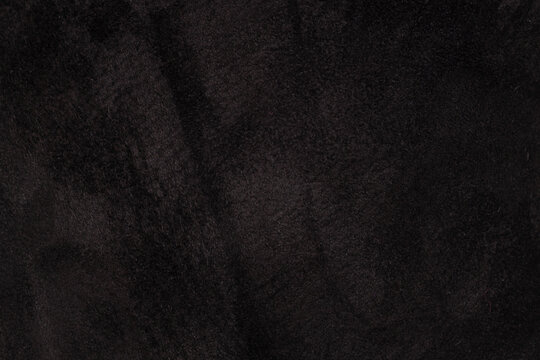 Soft black plush fabric texture