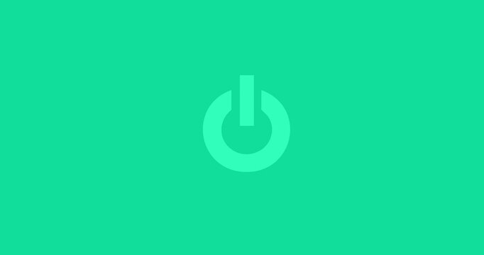 Multimedia animated icon animated high quality power