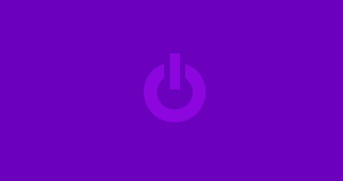 Multimedia animated icon animated high quality power