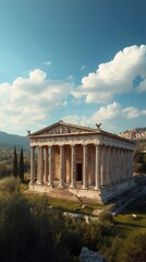 Naklejka premium temple of apollo in athens
