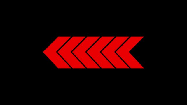 Direction concept arrows indicates the direction of the overlay video layer. seamless loop animation.