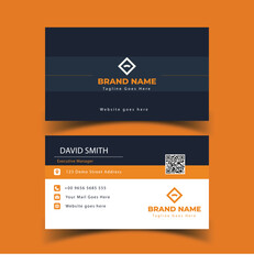 Modern and professional business card design with a clean layout and warm brown color palette