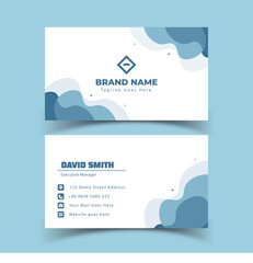 Modern and professional business card design with a clean layout and warm brown color palette