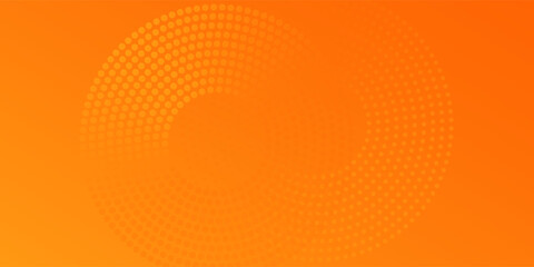 Abstract orange background with circles. Vector illustration