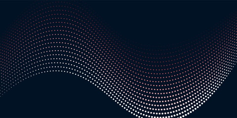 Abstract digital wave of particles. Futuristic point wave. Technology background vector. Vector illustration