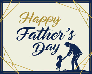 vector illustration of fathers day card
