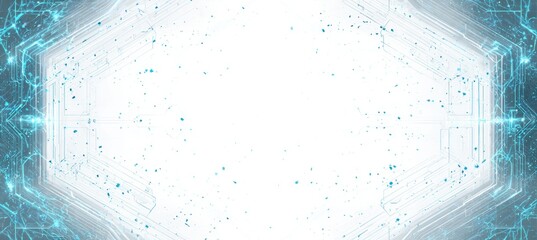 Digital HUD display screen background. Copy space for text and advert. Generative AI technology.	
