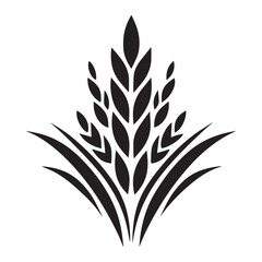 Wheat Barley Rice Icon Hand Drawn Vector.A Vector Icon.