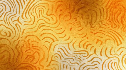 Fototapeta premium Abstract orange textured pattern with swirling lines 
