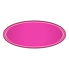 pink paper speech bubble isolated