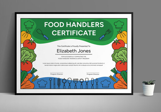 Food Handlers Certificate