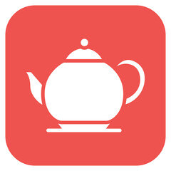 Tea Pot icon vector image. Can be used for Morning and Breakfast.