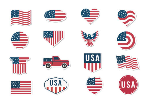 USA Flag Sticker