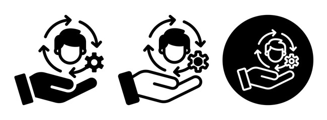 Personalized Support Icon Collection Glyph & Mixed Style