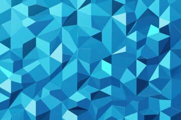 Fototapeta premium Abstract blue low poly geometric background with faceted texture