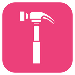 Hammer icon vector image. Can be used for Electrician Tools.