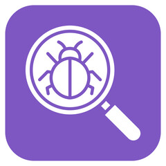Search Bug icon vector image. Can be used for Computer Programming.