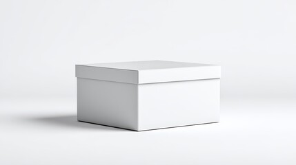 White Background Box Mockup for Branding