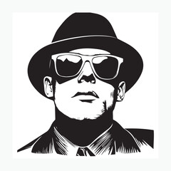 portrait of a man with hat