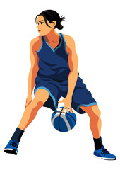 女子バスケットボール選手