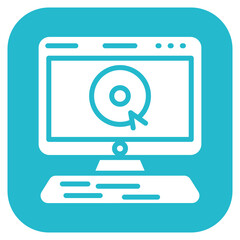 Online Content icon vector image. Can be used for Seo and Web.