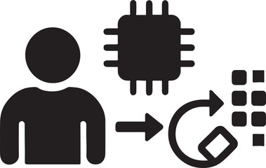   Workflow design and development process vector, ideal for business, project, or system management.